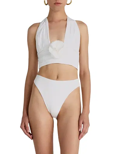 Maygel Coronel Women's Vives Ruched Halter Bikini | Thumbnail 2 Maygel Coronel Women's Vives Ruched Halter Bikini | Thumbnail 2