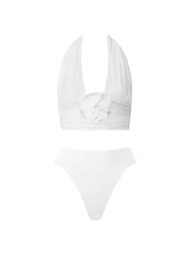 Maygel Coronel Women's Vives Ruched Halter Bikini | Thumbnail 1 Maygel Coronel Women's Vives Ruched Halter Bikini | Thumbnail 1