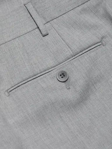 Saks Fifth Avenue Men's COLLECTION Basic Wool Dress Trousers - Light Grey | Thumbnail 7 Saks Fifth Avenue Men's COLLECTION Basic Wool Dress Trousers - Light Grey | Thumbnail 7