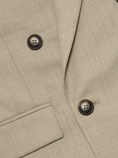 Ronny Kobo Women's 1988 Double-Breasted Wool-Blend Blazer - Crosshatch Taupe | Thumbnail 7 Ronny Kobo Women's 1988 Double-Breasted Wool-Blend Blazer - Crosshatch Taupe | Thumbnail 7