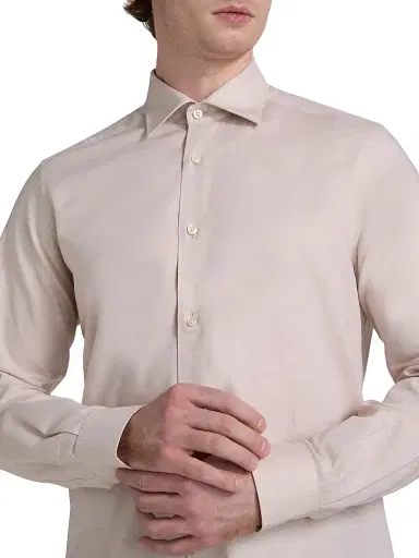 Saks Fifth Avenue Men's COLLECTION Melange Cotton Sport Shirt - Green - Size XXL | Thumbnail 6 Saks Fifth Avenue Men's COLLECTION Melange Cotton Sport Shirt - Green - Size XXL | Thumbnail 6