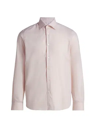 Saks Fifth Avenue Men's COLLECTION Melange Cotton Sport Shirt - Green - Size XXL | Thumbnail 1 Saks Fifth Avenue Men's COLLECTION Melange Cotton Sport Shirt - Green - Size XXL | Thumbnail 1