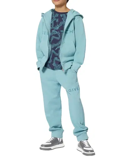 Givenchy Little Kid's Logo Fleece Joggers - Nosegay | Thumbnail 5 Givenchy Little Kid's Logo Fleece Joggers - Nosegay | Thumbnail 5