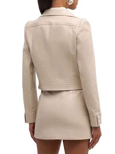 Courrèges Women's Reedition Vinyl Jacket - Grey | Thumbnail 5 Courrèges Women's Reedition Vinyl Jacket - Grey | Thumbnail 5