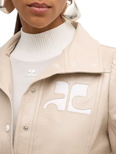 Courrèges Women's Reedition Vinyl Jacket - Grey | Thumbnail 6 Courrèges Women's Reedition Vinyl Jacket - Grey | Thumbnail 6