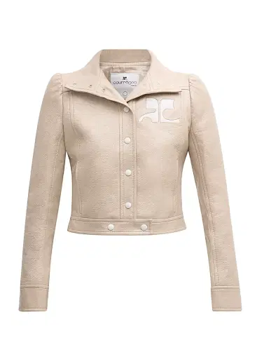 Courrèges Women's Reedition Vinyl Jacket - Grey | Thumbnail 1 Courrèges Women's Reedition Vinyl Jacket - Grey | Thumbnail 1