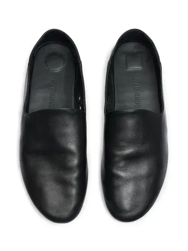 Jacquemus Men's Les Pantoufles Leather Flats - Black | Thumbnail 5 Jacquemus Men's Les Pantoufles Leather Flats - Black | Thumbnail 5