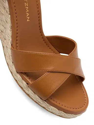 Stuart Weitzman Women's Dayna Leather Espadrille Sandals - Brown | Thumbnail 6 Stuart Weitzman Women's Dayna Leather Espadrille Sandals - Brown | Thumbnail 6