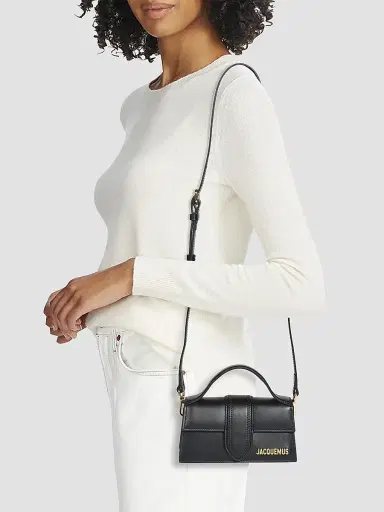 Jacquemus Women's Le Bambino Leather Top-Handle Bag - Black | Thumbnail 2 Jacquemus Women's Le Bambino Leather Top-Handle Bag - Black | Thumbnail 2