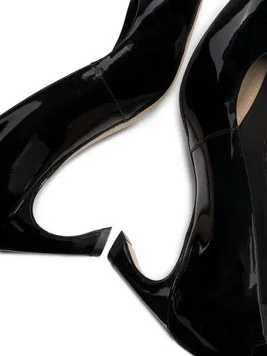 22élevé Women's 65MM Contrast Bow-Detail Patent Leather Pumps - Black White | Thumbnail 6 22élevé Women's 65MM Contrast Bow-Detail Patent Leather Pumps - Black White | Thumbnail 6