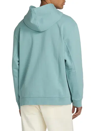 Saks Fifth Avenue Men's Foundation Fleece Hoodie - Desert Sage - Size XXL | Thumbnail 5 Saks Fifth Avenue Men's Foundation Fleece Hoodie - Desert Sage - Size XXL | Thumbnail 5