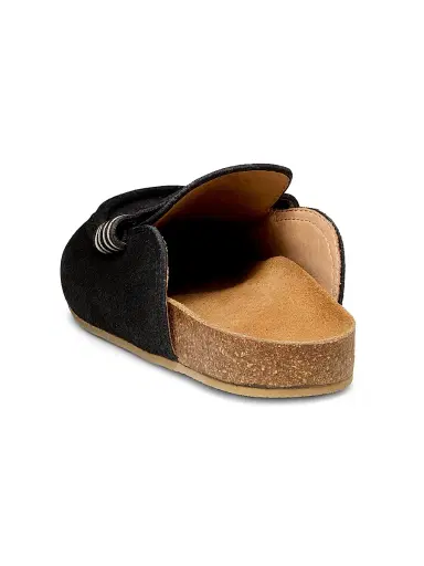 JW Anderson Women's Suede Penny Mules - Black | Thumbnail 3 JW Anderson Women's Suede Penny Mules - Black | Thumbnail 3