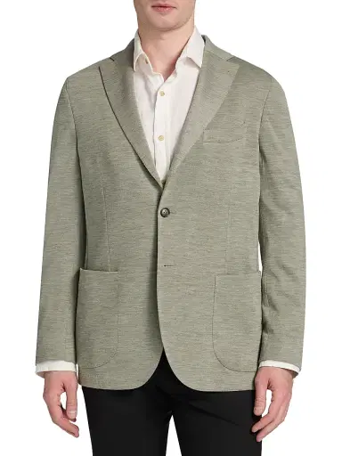 Saks Fifth Avenue Men's Wool-Cashmere Sport Coat - Beige - Size 46 | Thumbnail 3 Saks Fifth Avenue Men's Wool-Cashmere Sport Coat - Beige - Size 46 | Thumbnail 3