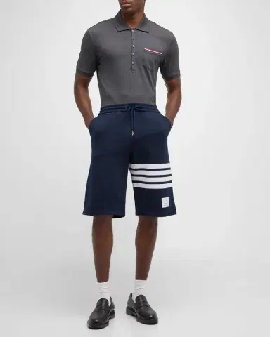 Thom Browne Men's 4-Bar Basic Terry Sweat Shorts | Thumbnail 2 Thom Browne Men's 4-Bar Basic Terry Sweat Shorts | Thumbnail 2