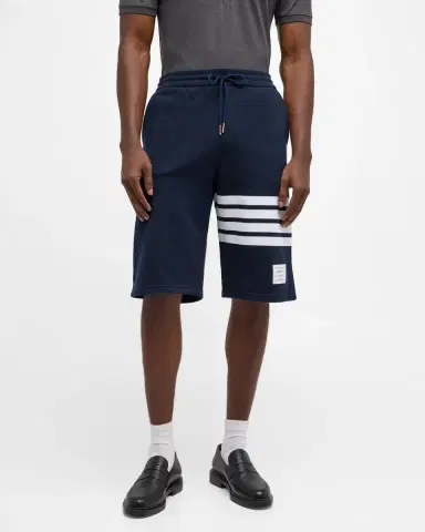 Thom Browne Men's 4-Bar Basic Terry Sweat Shorts | Thumbnail 4 Thom Browne Men's 4-Bar Basic Terry Sweat Shorts | Thumbnail 4