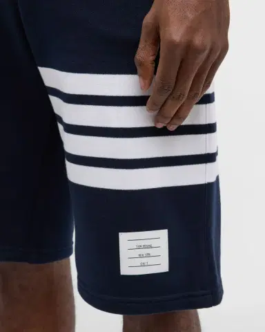 Thom Browne Men's 4-Bar Basic Terry Sweat Shorts | Thumbnail 5 Thom Browne Men's 4-Bar Basic Terry Sweat Shorts | Thumbnail 5