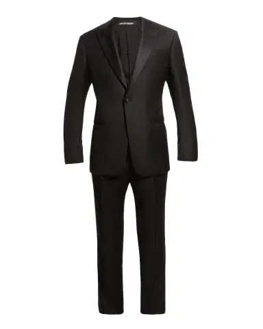Emporio Armani Men's Solid Peak-Lapel Tuxedo | Thumbnail 1 Emporio Armani Men's Solid Peak-Lapel Tuxedo | Thumbnail 1