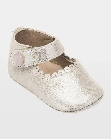 Elephantito Girl's Scalloped Leather Mary Jane | Thumbnail 2 Elephantito Girl's Scalloped Leather Mary Jane | Thumbnail 2