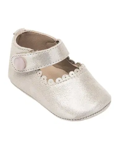 Elephantito Girl's Scalloped Leather Mary Jane | Thumbnail 1 Elephantito Girl's Scalloped Leather Mary Jane | Thumbnail 1