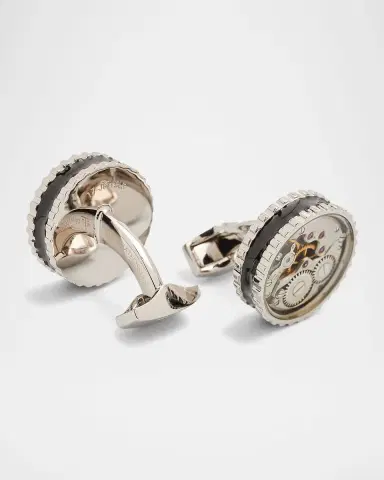 Tateossian Men's Round Skeleton Gear Cufflinks | Thumbnail 3 Tateossian Men's Round Skeleton Gear Cufflinks | Thumbnail 3