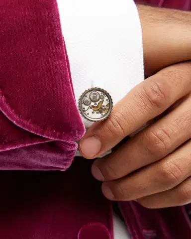 Tateossian Men's Round Skeleton Gear Cufflinks | Thumbnail 5 Tateossian Men's Round Skeleton Gear Cufflinks | Thumbnail 5