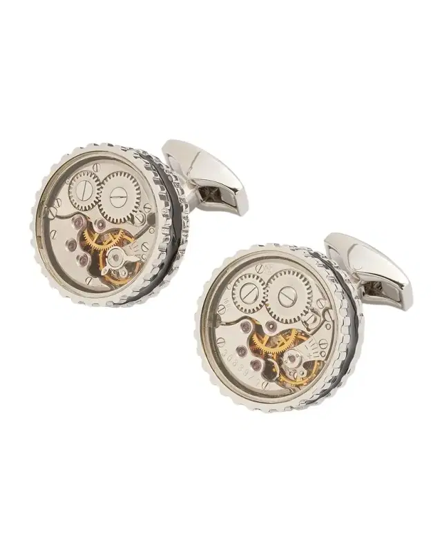 Men's Round Skeleton Gear Cufflinks Men's Round Skeleton Gear Cufflinks