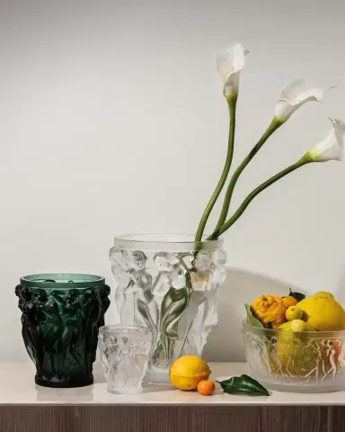 Lalique Clear Crystal Bacchantes Vase | Thumbnail 1 Lalique Clear Crystal Bacchantes Vase | Thumbnail 1