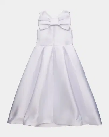 White Label by Zoe Girl's Jackie Bow Dress, Size 4-12 | Thumbnail 2 White Label by Zoe Girl's Jackie Bow Dress, Size 4-12 | Thumbnail 2