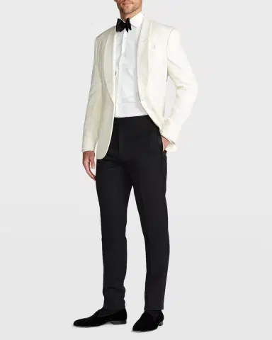 Ralph Lauren Purple Label Men's Gregory Hand-Tailored Wool Dinner Jacket | Thumbnail 2 Ralph Lauren Purple Label Men's Gregory Hand-Tailored Wool Dinner Jacket | Thumbnail 2