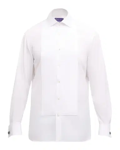 Ralph Lauren Purple Label Poplin French Cuff Tuxedo Shirt | Thumbnail 1 Ralph Lauren Purple Label Poplin French Cuff Tuxedo Shirt | Thumbnail 1