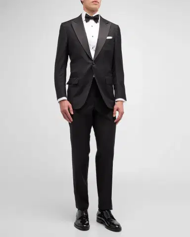 Kiton Men 's Peak Wool Tuxedo | Thumbnail 2 Kiton Men 's Peak Wool Tuxedo | Thumbnail 2