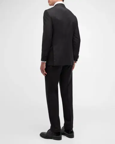 Kiton Men 's Peak Wool Tuxedo | Thumbnail 3 Kiton Men 's Peak Wool Tuxedo | Thumbnail 3