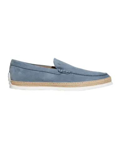 Tod's Men's Nuova Pantofola Comma Rafia TV Suede Loafers | Thumbnail 1 Tod's Men's Nuova Pantofola Comma Rafia TV Suede Loafers | Thumbnail 1