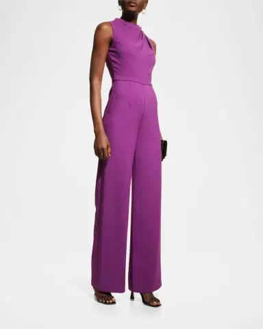 Black Halo Corrine High-Neck Sleeveless Jumpsuit | Thumbnail 2 Black Halo Corrine High-Neck Sleeveless Jumpsuit | Thumbnail 2