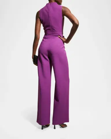 Black Halo Corrine High-Neck Sleeveless Jumpsuit | Thumbnail 6 Black Halo Corrine High-Neck Sleeveless Jumpsuit | Thumbnail 6