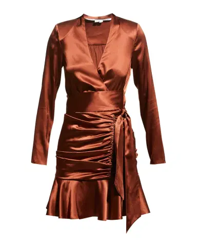 Veronica Beard Agatha Silk Ruched Mini A-Line Dress | Thumbnail 2 Veronica Beard Agatha Silk Ruched Mini A-Line Dress | Thumbnail 2