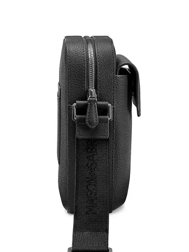 MAISON de SABRÉ Leather Messenger Bag - Black Caviar | Thumbnail 4 MAISON de SABRÉ Leather Messenger Bag - Black Caviar | Thumbnail 4