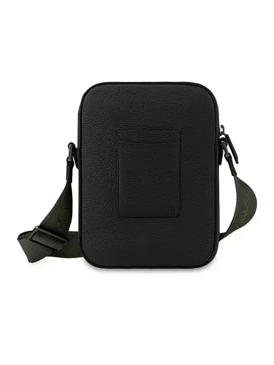MAISON de SABRÉ Leather Messenger Bag - Black Caviar | Thumbnail 5 MAISON de SABRÉ Leather Messenger Bag - Black Caviar | Thumbnail 5