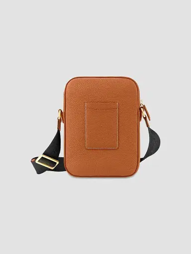 MAISON de SABRÉ Leather Messenger Bag - Pecan Brown | Thumbnail 5 MAISON de SABRÉ Leather Messenger Bag - Pecan Brown | Thumbnail 5