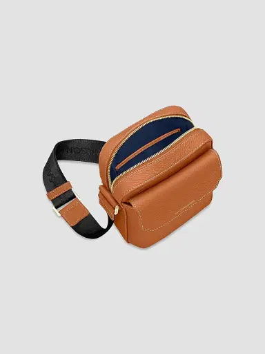 MAISON de SABRÉ Leather Messenger Bag - Pecan Brown | Thumbnail 8 MAISON de SABRÉ Leather Messenger Bag - Pecan Brown | Thumbnail 8