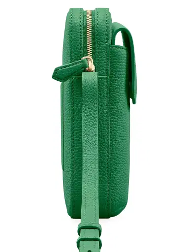 MAISON de SABRÉ Leather Zip Phone Pouch - Emerald Green | Thumbnail 4 MAISON de SABRÉ Leather Zip Phone Pouch - Emerald Green | Thumbnail 4