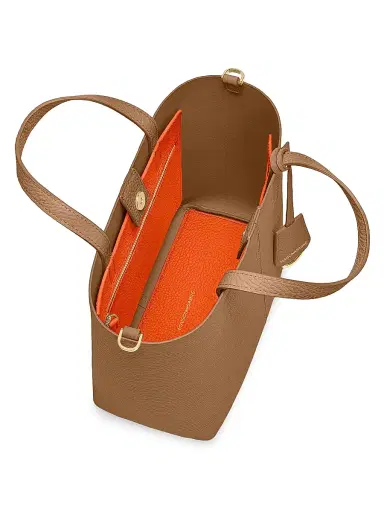 MAISON de SABRÉ Women's Leather Soft Tote Bag - Sandstone Manhattan | Thumbnail 2 MAISON de SABRÉ Women's Leather Soft Tote Bag - Sandstone Manhattan | Thumbnail 2
