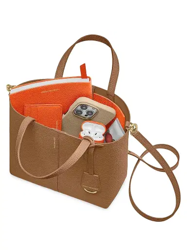 MAISON de SABRÉ Women's Leather Soft Tote Bag - Sandstone Manhattan | Thumbnail 7 MAISON de SABRÉ Women's Leather Soft Tote Bag - Sandstone Manhattan | Thumbnail 7