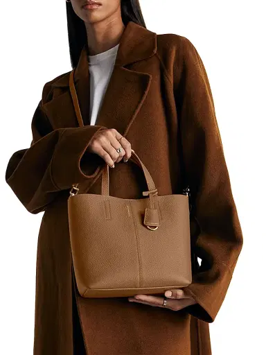 MAISON de SABRÉ Women's Leather Soft Tote Bag - Sandstone Manhattan | Thumbnail 1 MAISON de SABRÉ Women's Leather Soft Tote Bag - Sandstone Manhattan | Thumbnail 1