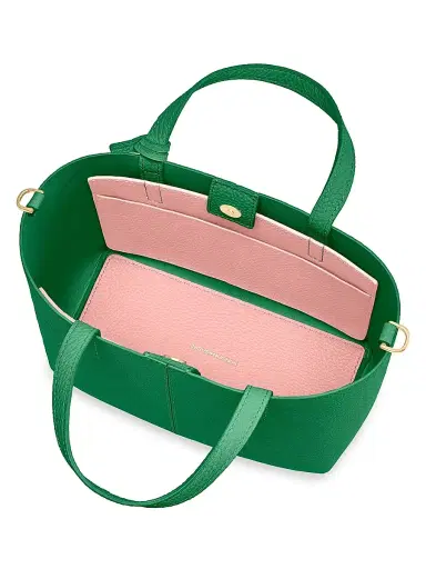 MAISON de SABRÉ Women's Leather Soft Tote Bag - Emerald Lily | Thumbnail 2 MAISON de SABRÉ Women's Leather Soft Tote Bag - Emerald Lily | Thumbnail 2