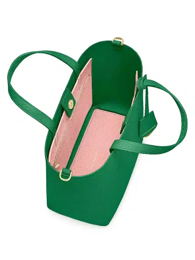 MAISON de SABRÉ Women's Leather Soft Tote Bag - Emerald Lily | Thumbnail 4 MAISON de SABRÉ Women's Leather Soft Tote Bag - Emerald Lily | Thumbnail 4