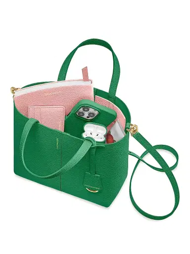 MAISON de SABRÉ Women's Leather Soft Tote Bag - Emerald Lily | Thumbnail 6 MAISON de SABRÉ Women's Leather Soft Tote Bag - Emerald Lily | Thumbnail 6
