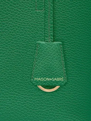 MAISON de SABRÉ Women's Leather Soft Tote Bag - Emerald Lily | Thumbnail 7 MAISON de SABRÉ Women's Leather Soft Tote Bag - Emerald Lily | Thumbnail 7