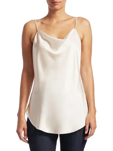 Cinq à Sept Women's Marta Silk Cowlneck Cami Top - | Thumbnail 3 Cinq à Sept Women's Marta Silk Cowlneck Cami Top - | Thumbnail 3
