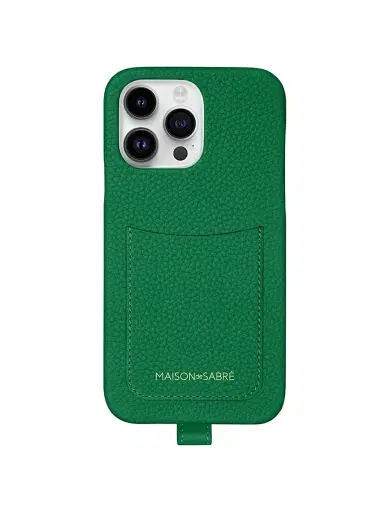MAISON de SABRÉ Sling Phone Case (iPhone 15 Pro) - Emerald Green | Thumbnail 2 MAISON de SABRÉ Sling Phone Case (iPhone 15 Pro) - Emerald Green | Thumbnail 2